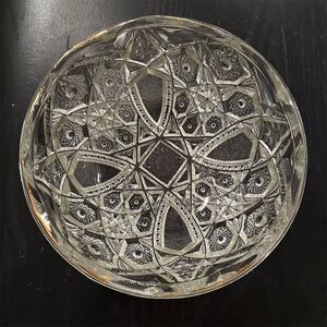 Mckee Vintage Pressed Glass Serving Bowl Clear Decorative Antique 8"